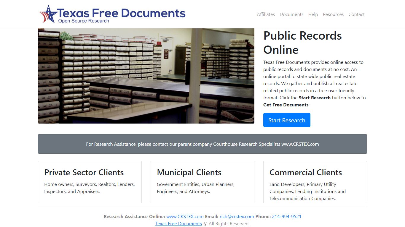 Texas Free Documents | Free Public Records| 214.994.9521 - crstex.com